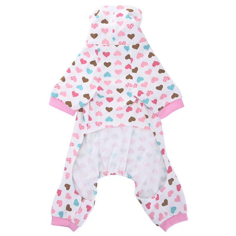 Pet Dog Cotton Pajamas Sleepwear Small Dog Soft Clothes Jumpsuit Coat